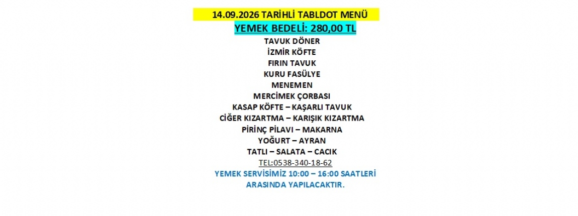 14.09.2026 TABLDOT MEN�