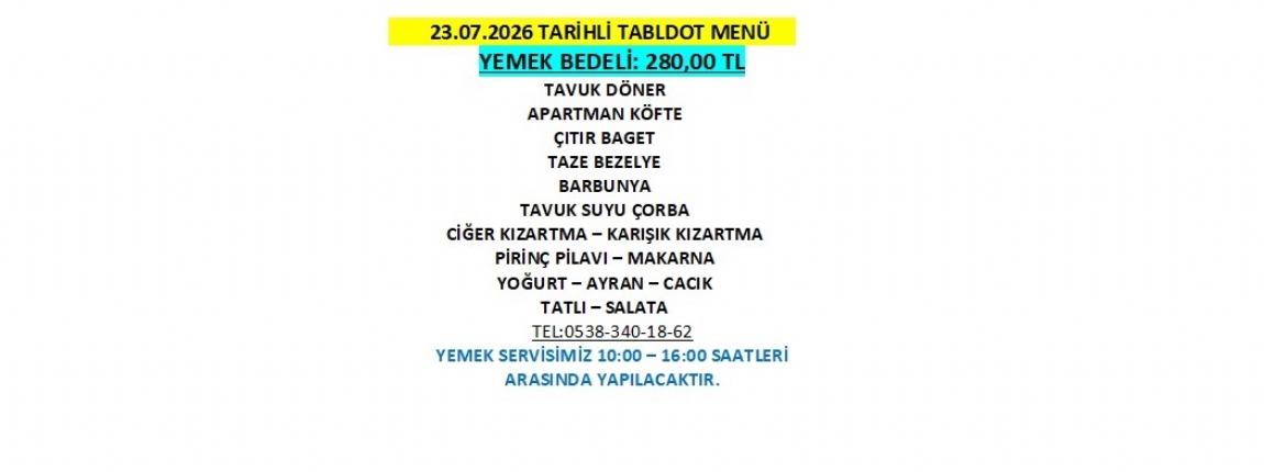 23.07.2026 TABLDOT MEN�