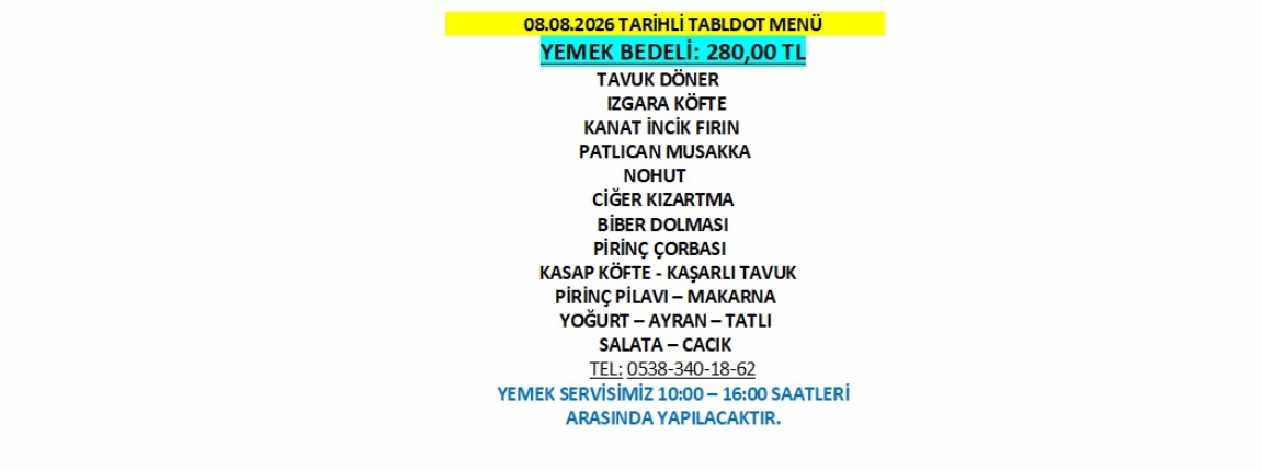 08.08.2026 TABLDOT MEN�