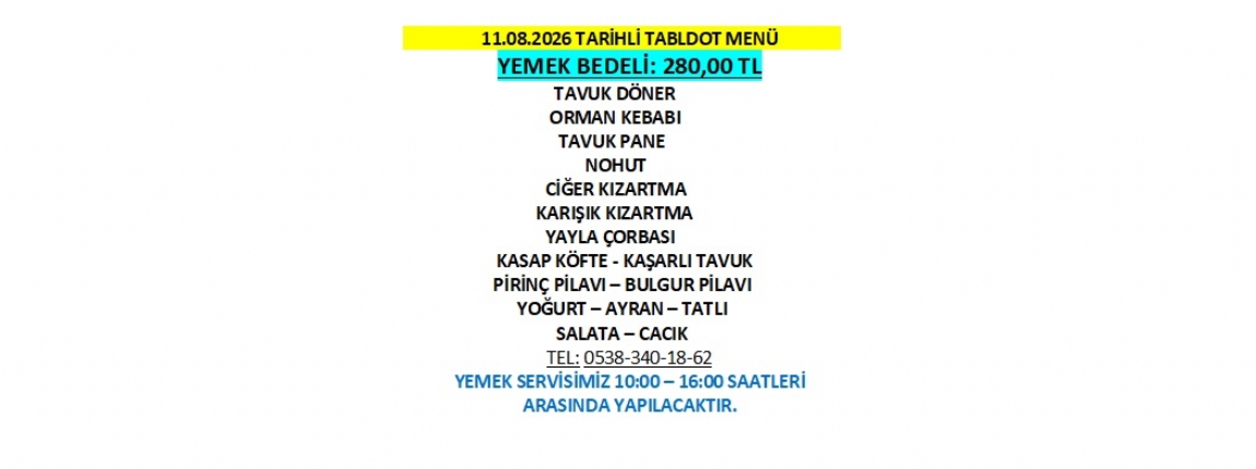 11.08.2026 TABLDOT MEN�
