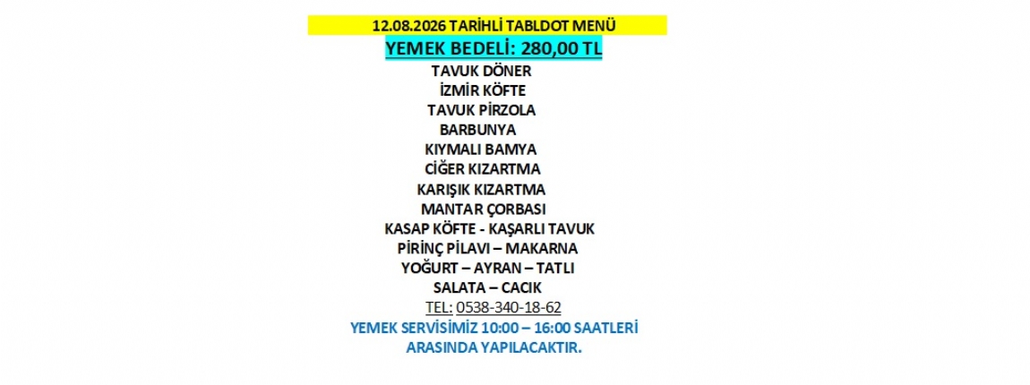 12.08.2026 TABLDOT MEN�
