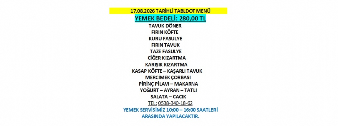 17.08.2026 TABLDOT MEN�