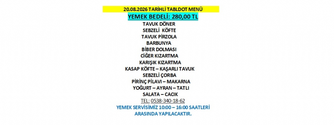 20.08.2026 TABLDOT MEN�