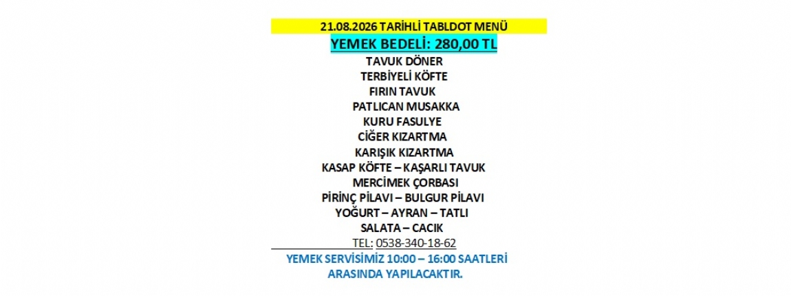 21.08.2026 TABLDOT MEN�