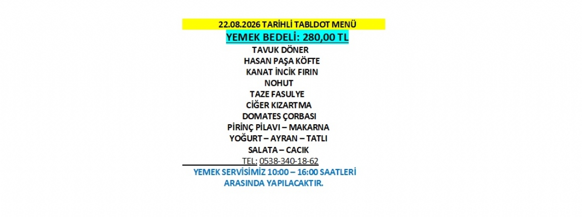 22.08.2026 TABLDOT MEN�