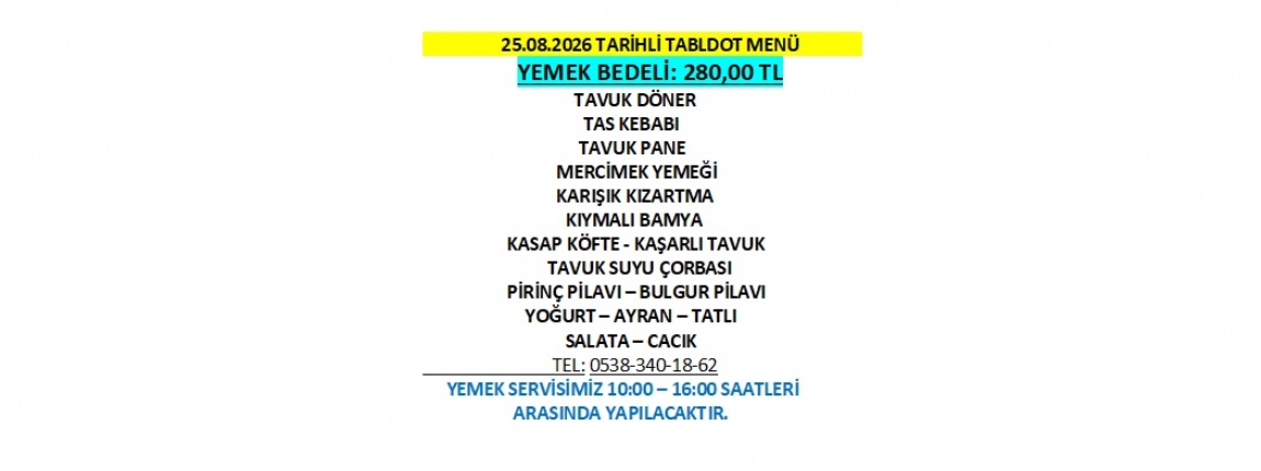 25.08.2026 TABLDOT MEN�