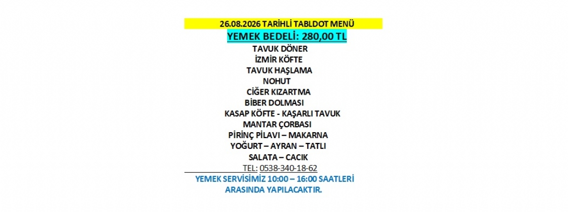 26.08.2026 TABLDOT MEN�