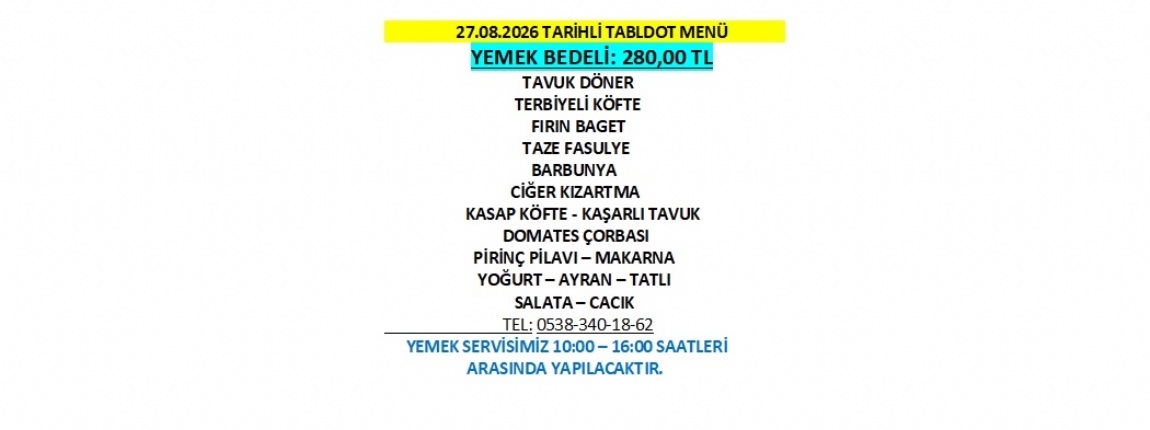 27.08.2026 TABLDOT MEN�