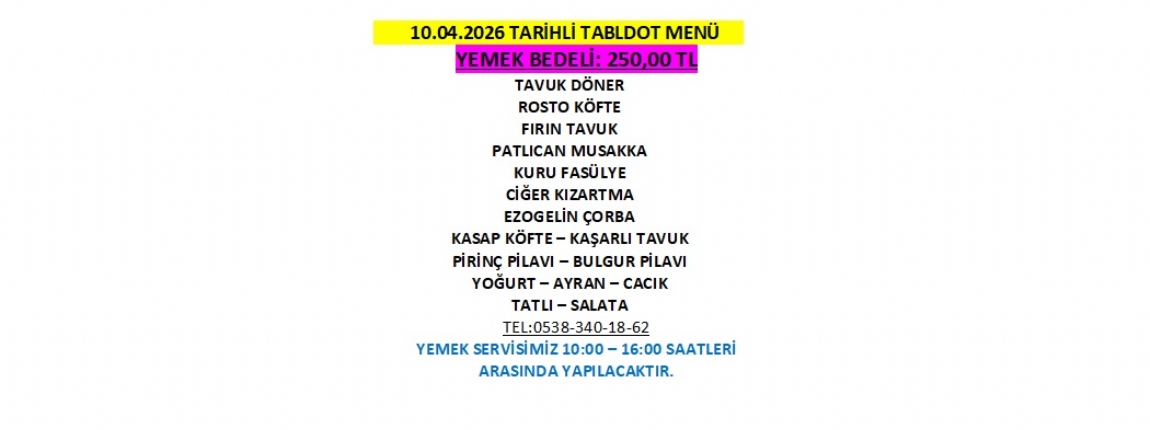 10.04.2026 TABLDOT MEN�