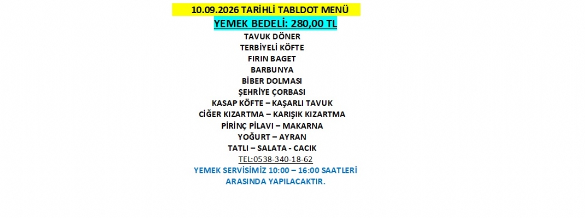 10.09.2026 TABLDOT MEN�
