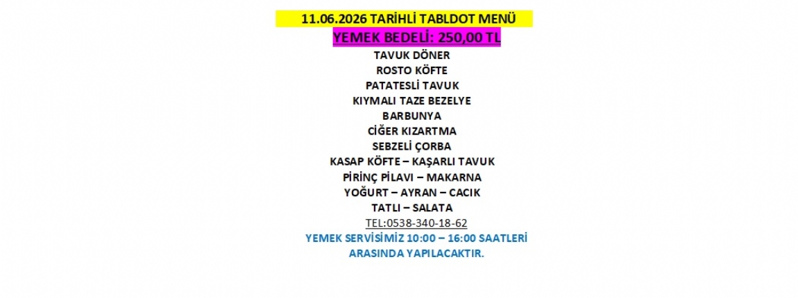 11.06.2026 TABLDOT MEN�