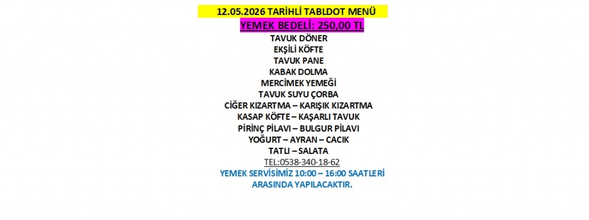 12.05.2026 TABLDOT MEN�