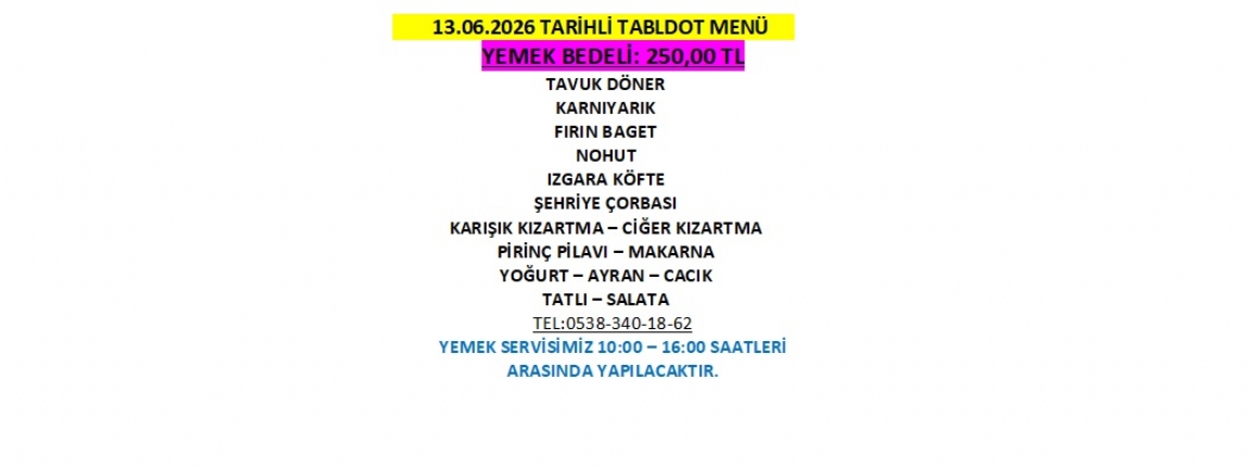 13.06.2026 TABLDOT MEN�