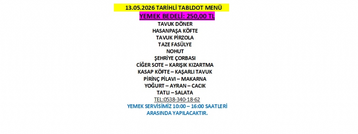13.05.2026 TABLDOT MEN�