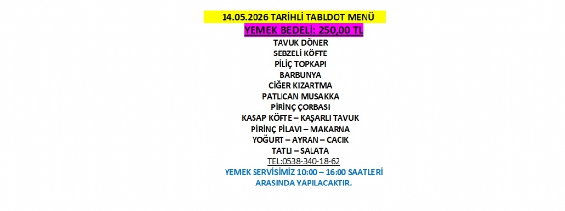 14.05.2026 TABLDOT MEN�