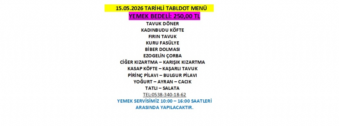 15.05.2026 TABLDOT MEN�