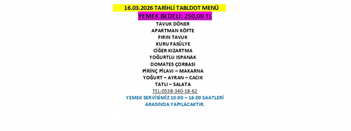 16.03.2026 TABLDOT MEN�