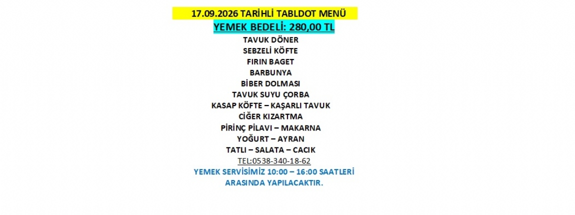 17.09.2026 TABLDOT MEN�