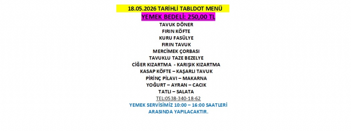 18.05.2026 TABLDOT MEN�