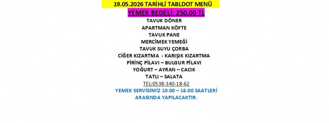 19.05.2026 TABLDOT MEN�