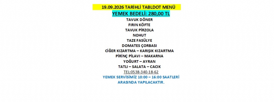 19.09.2026 TABLDOT MEN�