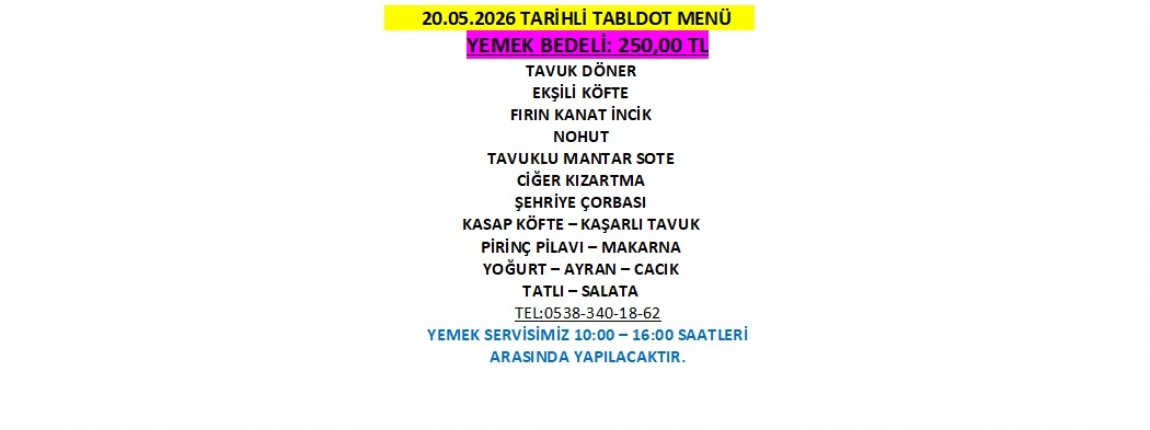20.05.2026 TABLDOT MEN�