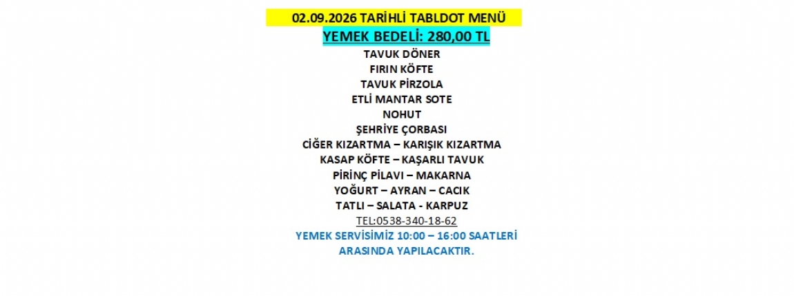 02.09.2026 TABLDOT MEN�