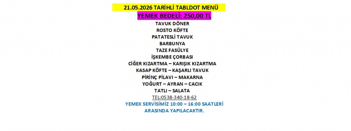 21.05.2026 TABLDOT MEN�
