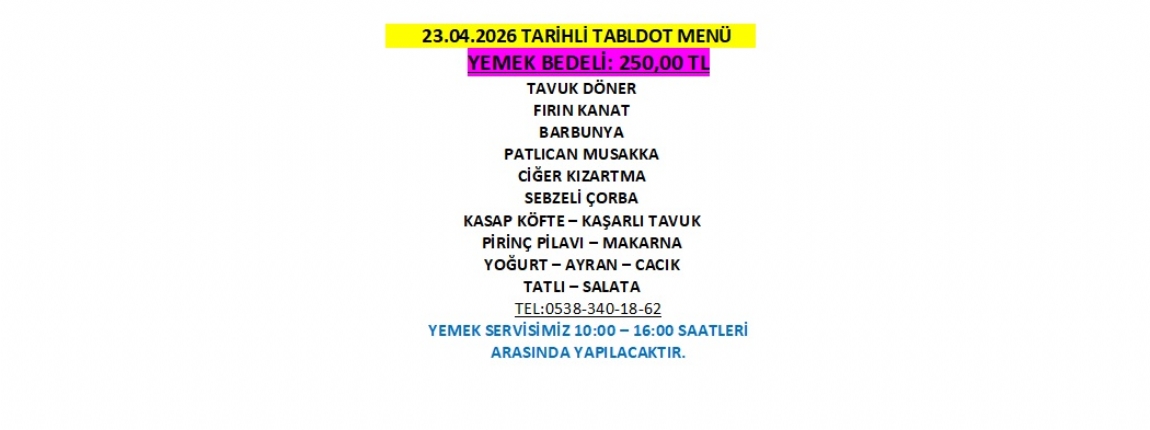 23.04.2026 TABLDOT MEN�