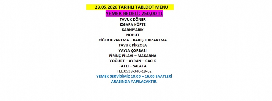 23.05.2026 TABLDOT MEN�