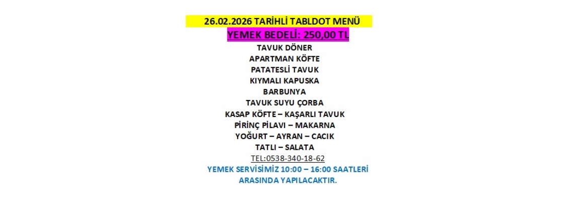 26.02.2026 TABLDOT MEN�