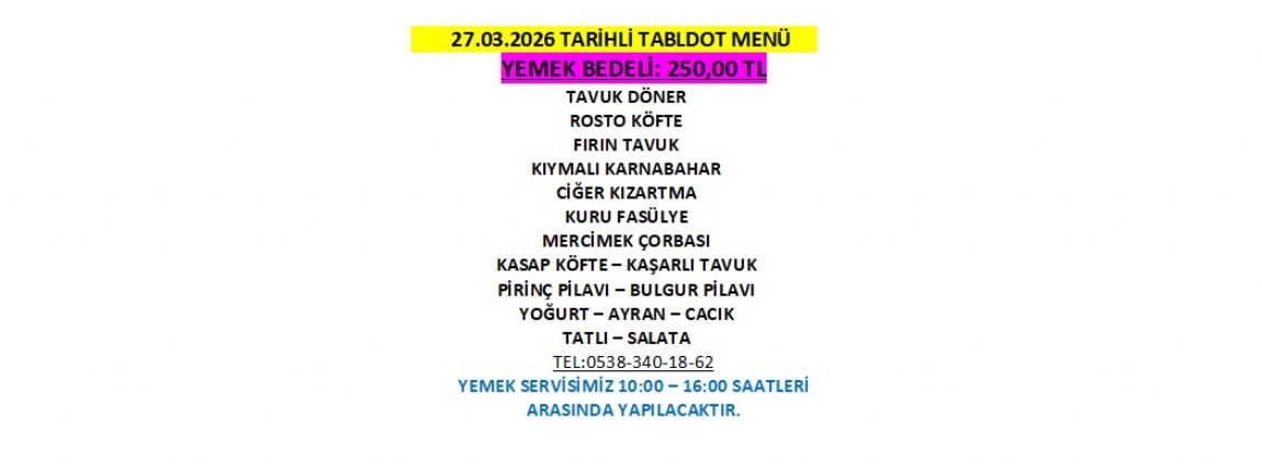 27.03.2026 TABLDOT MEN�