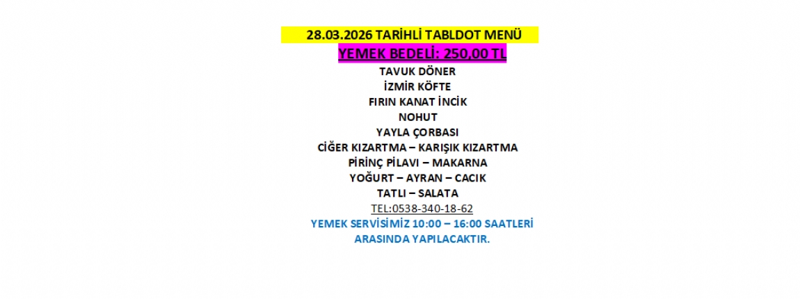28.03.2026 TABLDOT MEN�