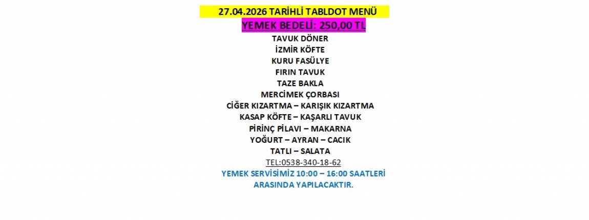 27.04.2026 TABLDOT MEN�