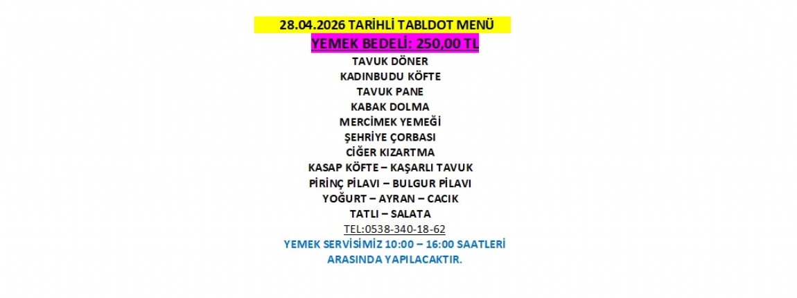 28.04.2026 TABLDOT MEN�