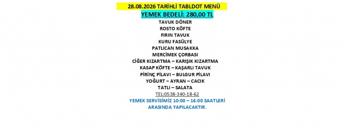 28.08.2026 TABLDOT MEN�
