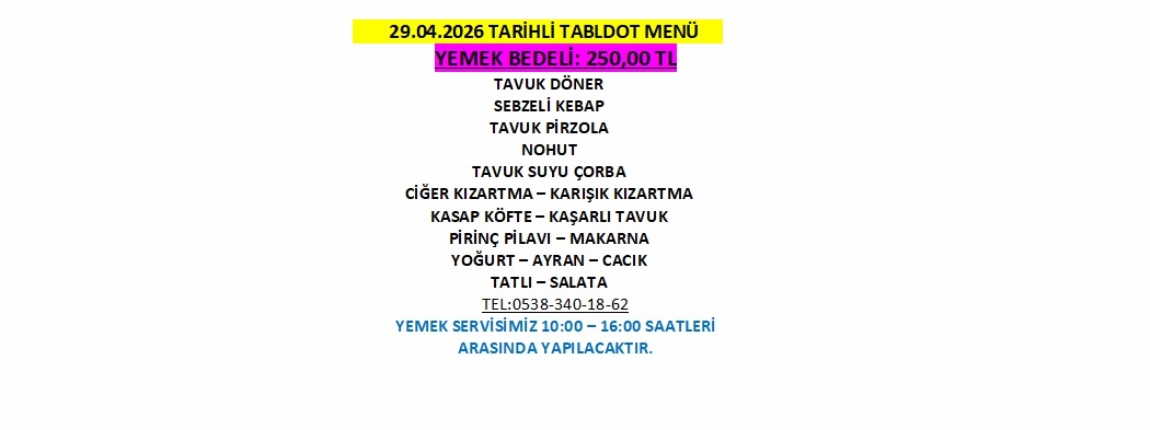 29.04.2026 TABLDOT MEN�