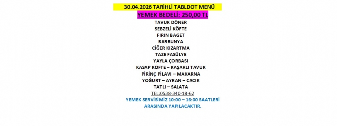 30.04.2026 TABLDOT MEN�