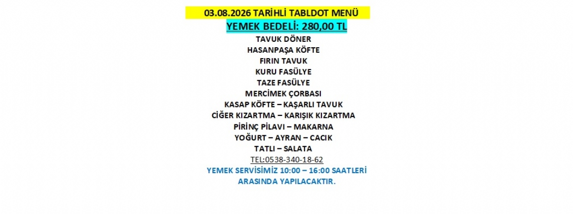 03.08.2026 TABLDOT MEN�