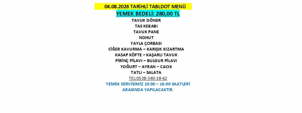 04.08.2026 TABLDOT MEN�