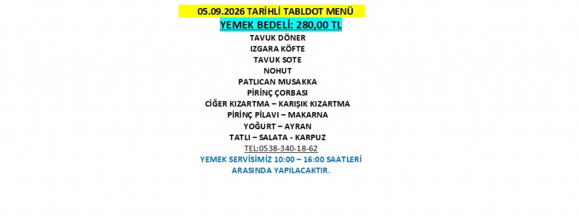 05.09.2026 TABLDOT MEN�