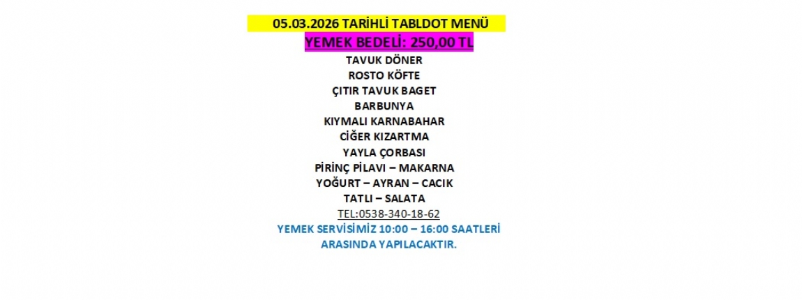05.03.2026 TABLDOT MEN�