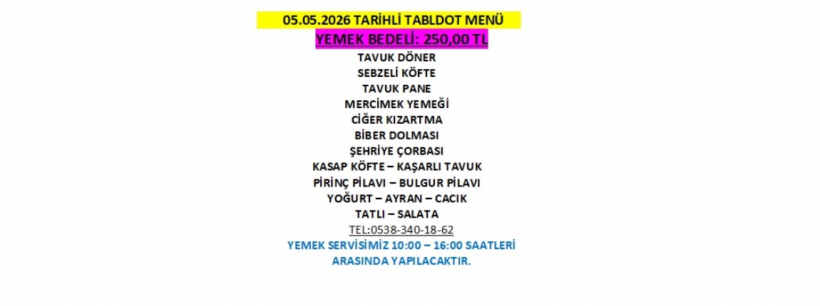 05.05.2026 TABLDOT MEN�