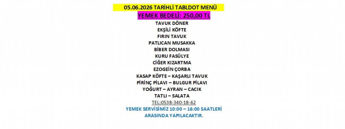 05.06.2026 TABLDOT MEN�