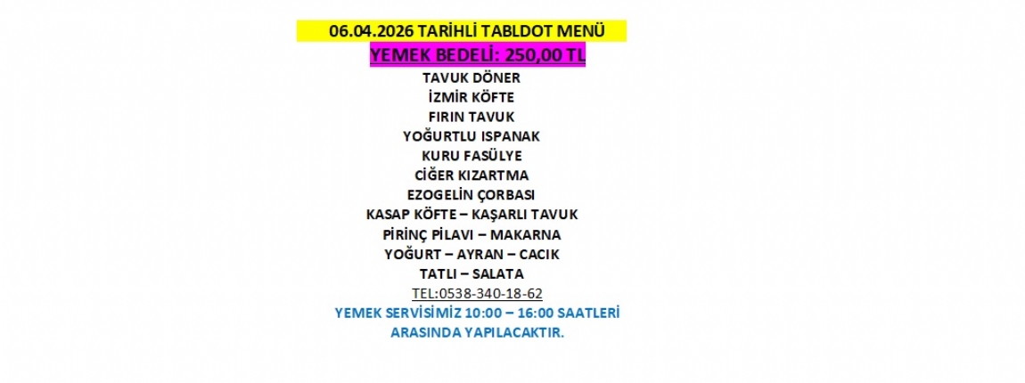 06.04.2026 TABLDOT MEN�