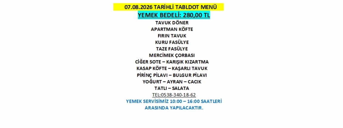 07.08.2026 TABLDOT MEN�