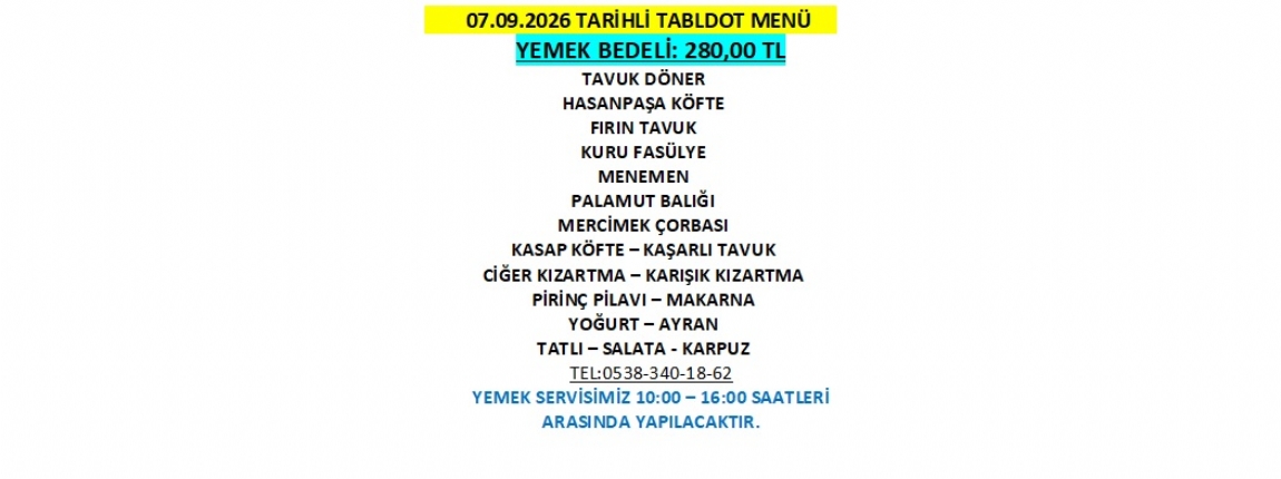 07.09.2026 TABLDOT MEN�