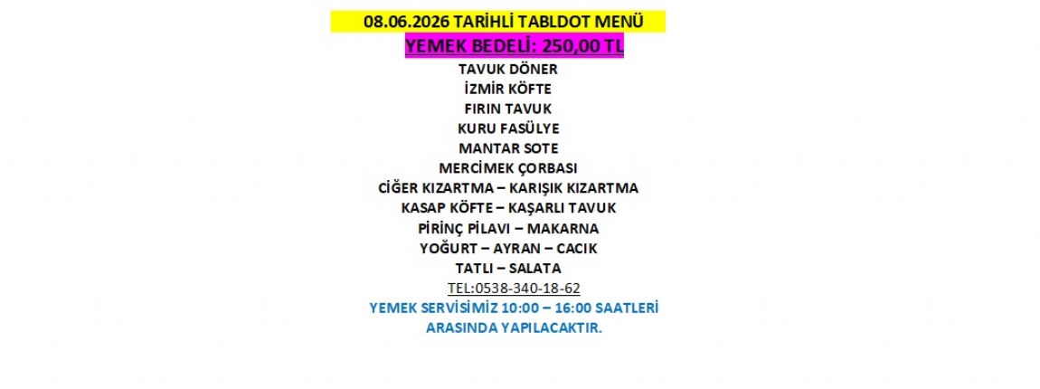 08.06.2026 TABLDOT MEN�