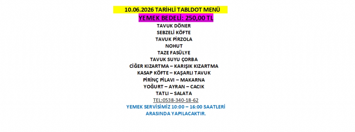 10.06.2026 TABLDOT MEN�