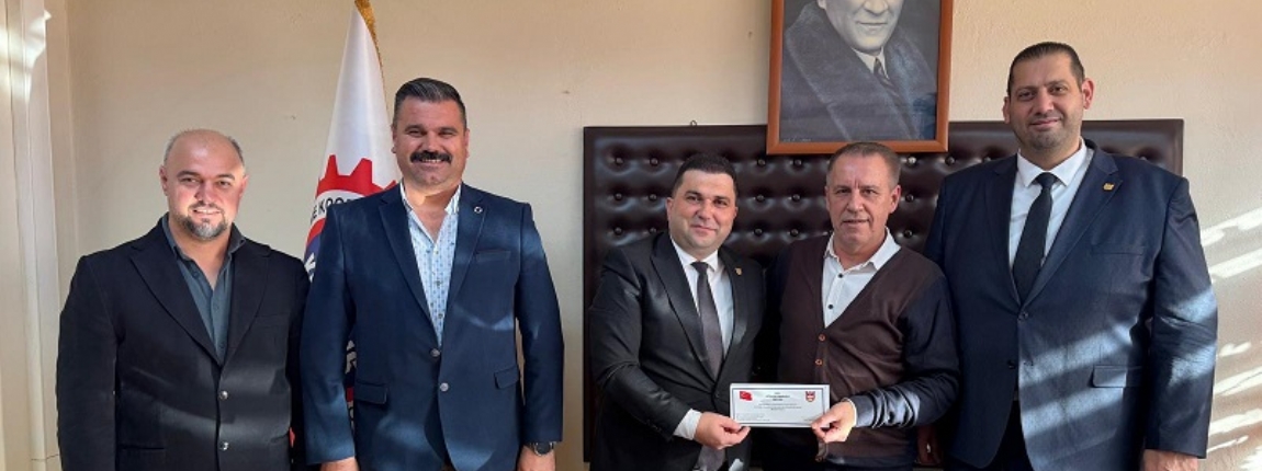 �orlu �of�rler ve Otomobilciler Esnaf Odas� ve S.S 163 No&acute;lu �orlu ��renci ve Personel Motorlu Ta��y�c�lar Kooperatif Y�netim Kurulu ziyaret